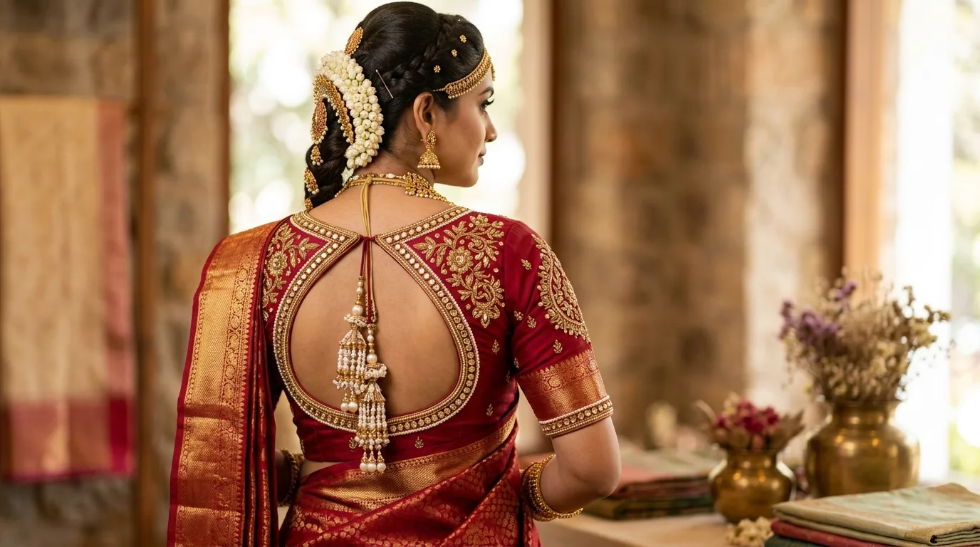 Trending Bridal Blouse Back Neck Designs 2026