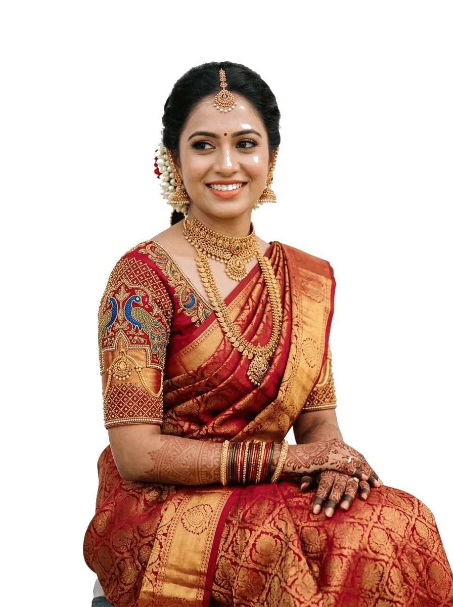 Royal Indian Bridal Silk Blouse Couture